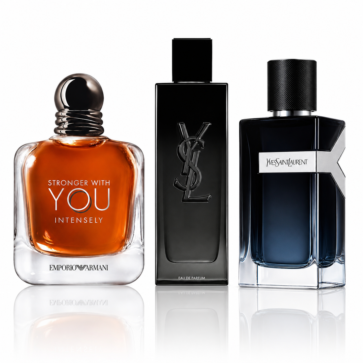 3er Herrenparfüm-Set - Stronger With You Intensely, YSL MYSLF & YSL Y EDP